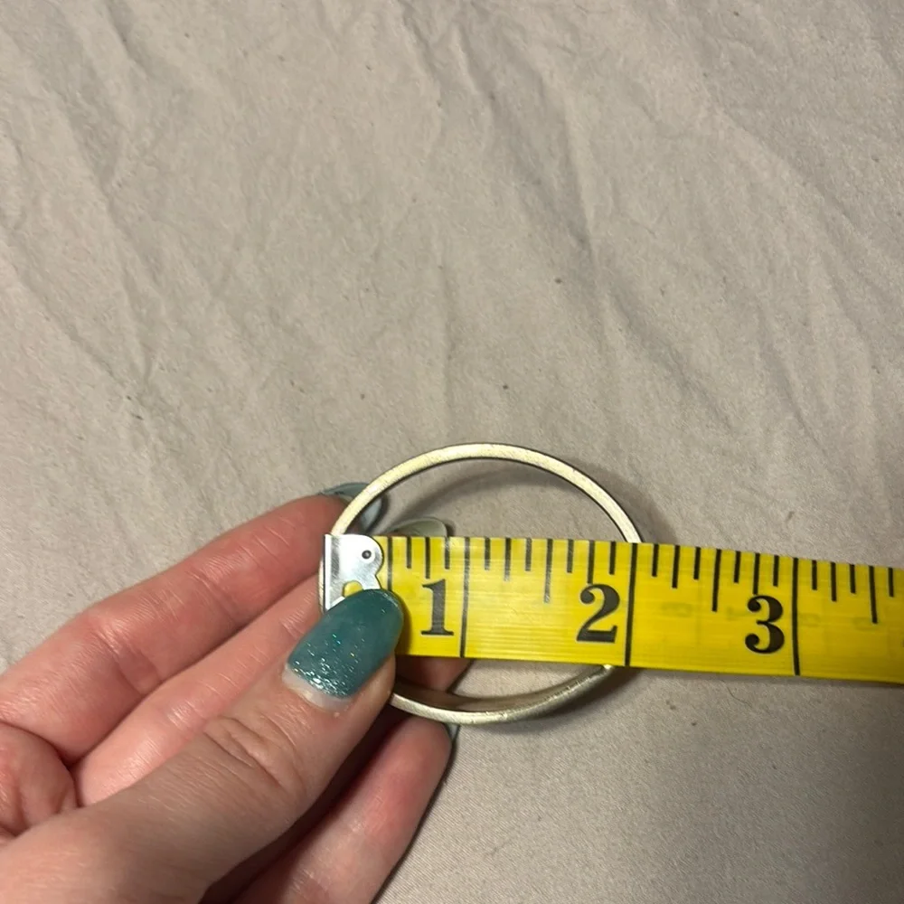 Silver and Blue Floral Bracelet - Picture 2 of 4